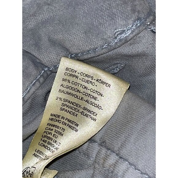 NWT Free People Pearl Blue High Time Kick Flare Mid Rise Slim Fit Pant Women siz - Picture 12 of 12